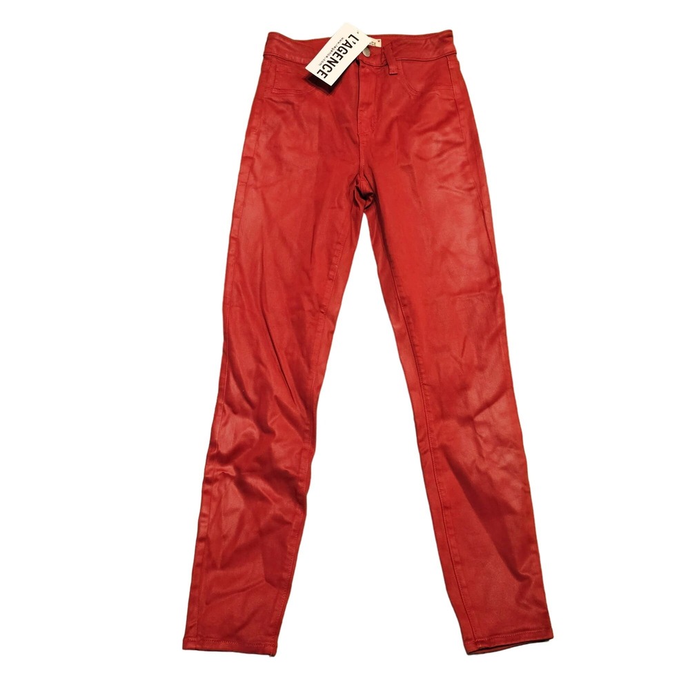 NWT L'AGENCE Margot Jean Redstone Coated 25